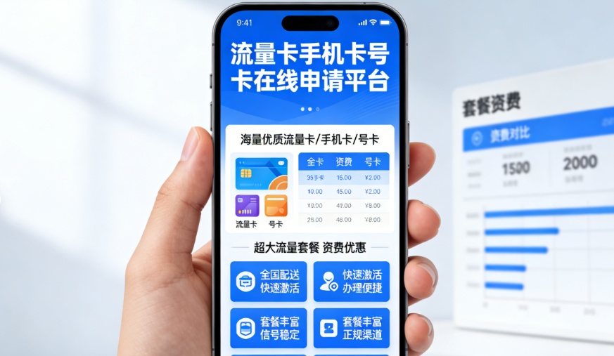 卡多多号卡平台 手机卡流量卡在线申请 正规全国办理